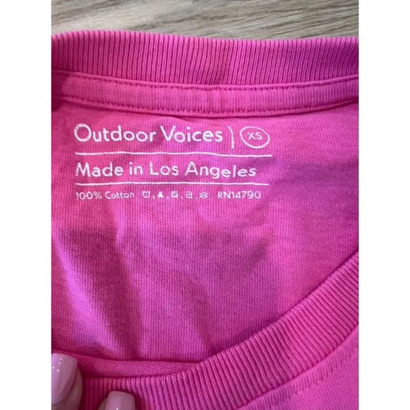 OUTDOOR VOICES LA LOS ANGELES HOT PINK LONG SLEEVE - Picture 5 of 5